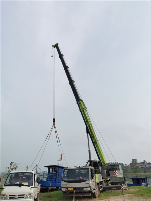 清水河县桥梁建设吊装案例